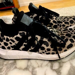 Adidas Leopard Sneakers, size 5.5
